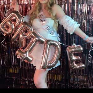 White Off the Shoulder Mini Dress